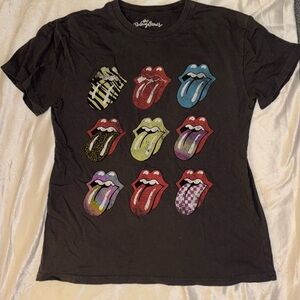 Gray Rolling Stones tshirt